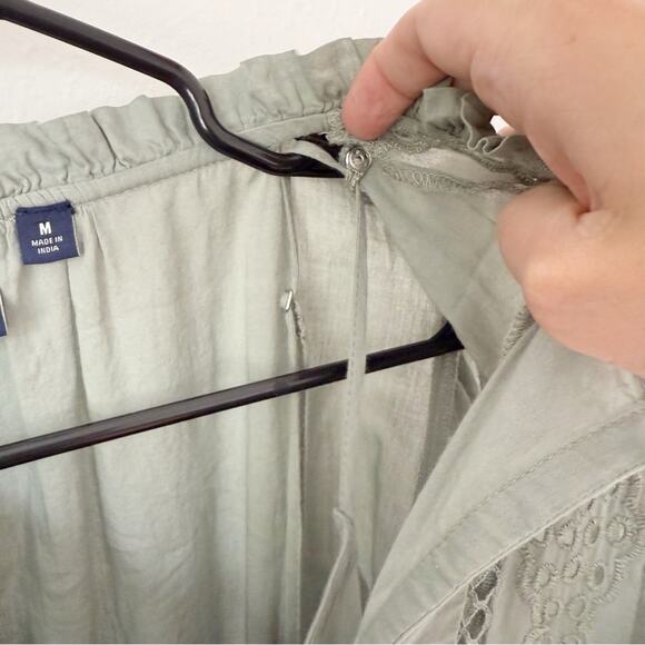 GAP Puff Sleeve Lace Mini Dress Sz M - Picture 6 of 6